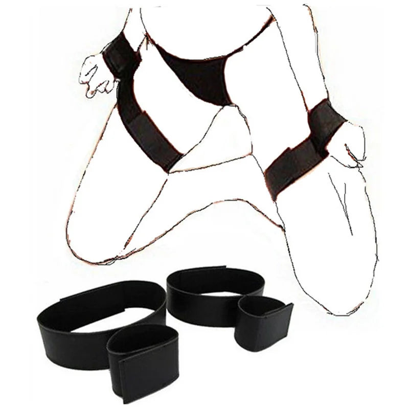 Bdsm Bondage Set Restraint Adult Game No Vibrator Handcuff Neck Collar Wrist Mouth Gag Strap Fetish Sex Toys For Woman Couples