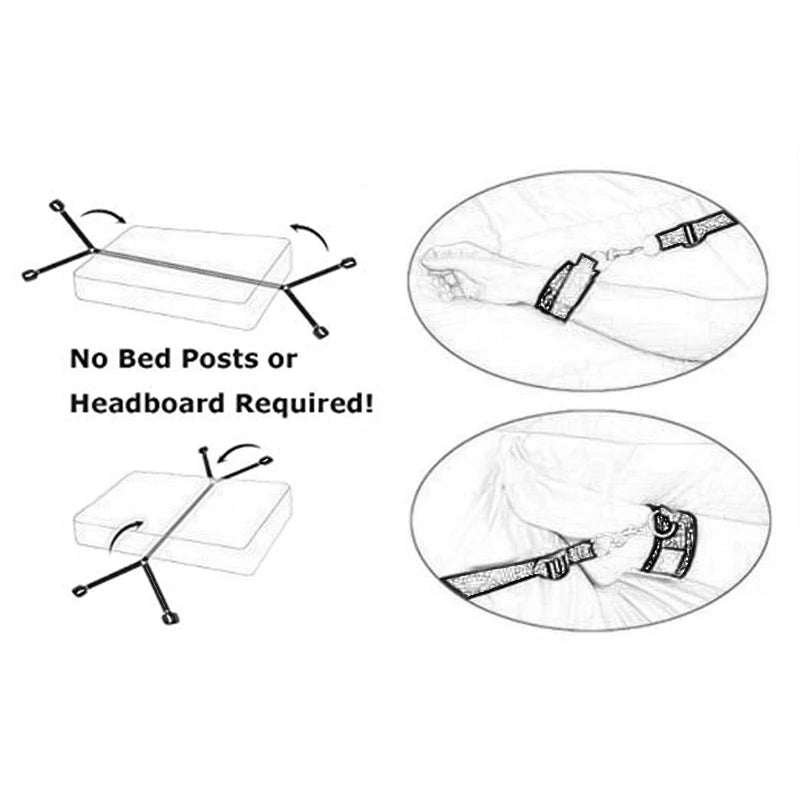 Adult Games Sex Products No Vibrators Sex Toys For Women Couples Handcuffs Bdsm Bondage Set Restraints Wrists & Ankle Cuffs