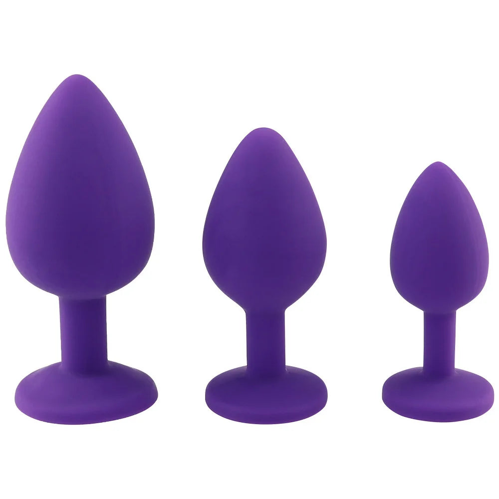 1-4Pcs Soft Silicone Anal Plug Mini Erotic Bullet Vibrator Butt Plug Sex Toys for Men Women Gay Couples Anal Prostate Stimulator