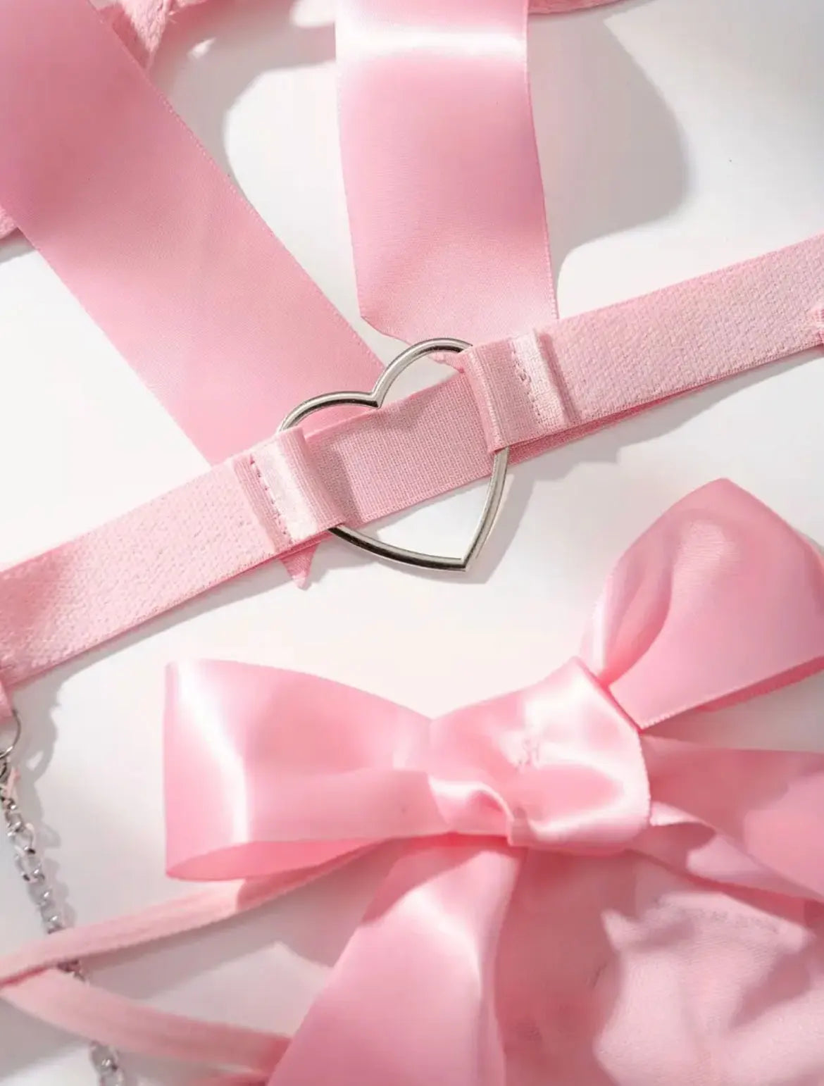 Floral Lace Garter Lingerie Set With Choker Women Intimates Underwire Bra And Thongs Ladies Underwear Set