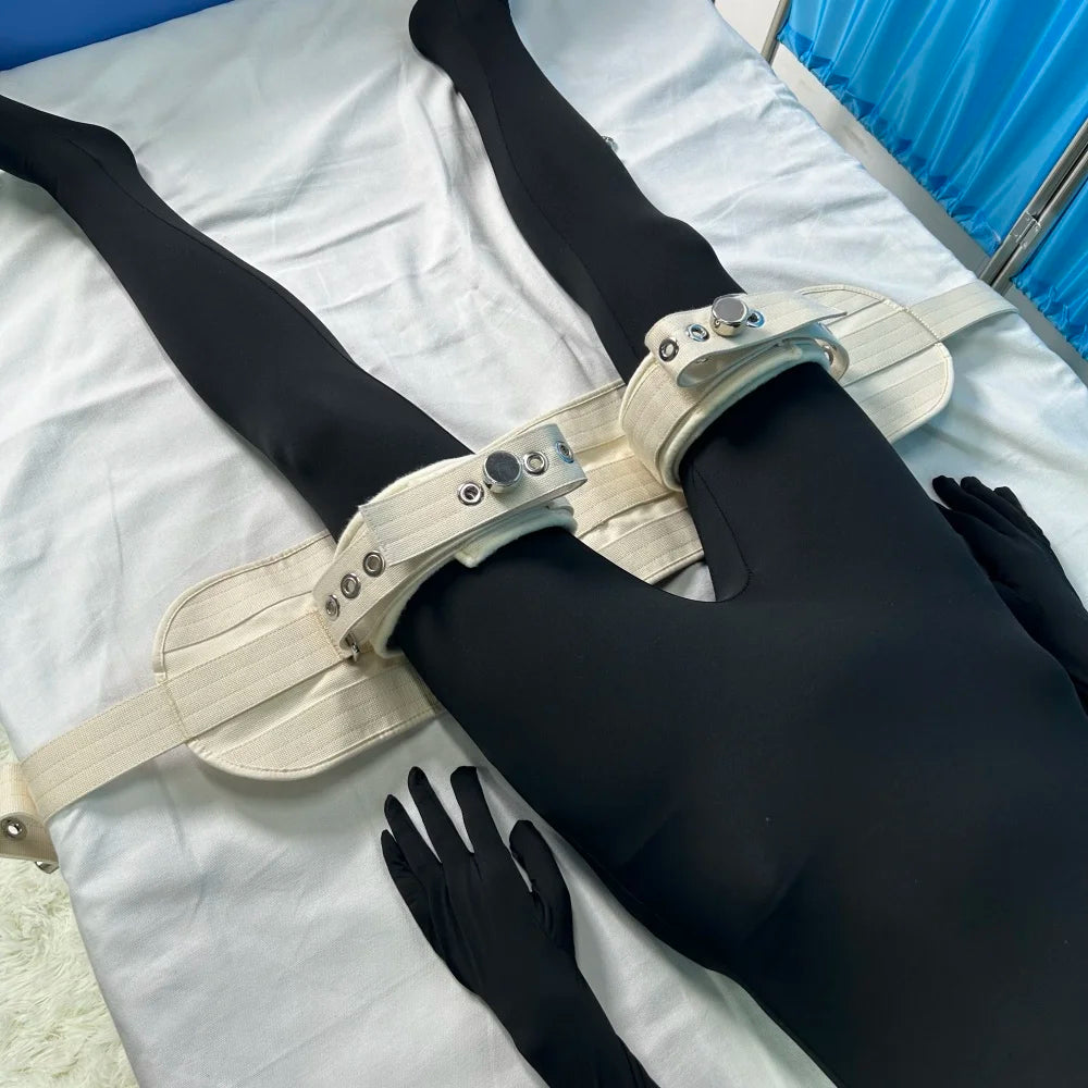 Magnetic Restraint Straps Control Leg Holder for Bed Physically Thigh Bondage Belt for Neurology Patients