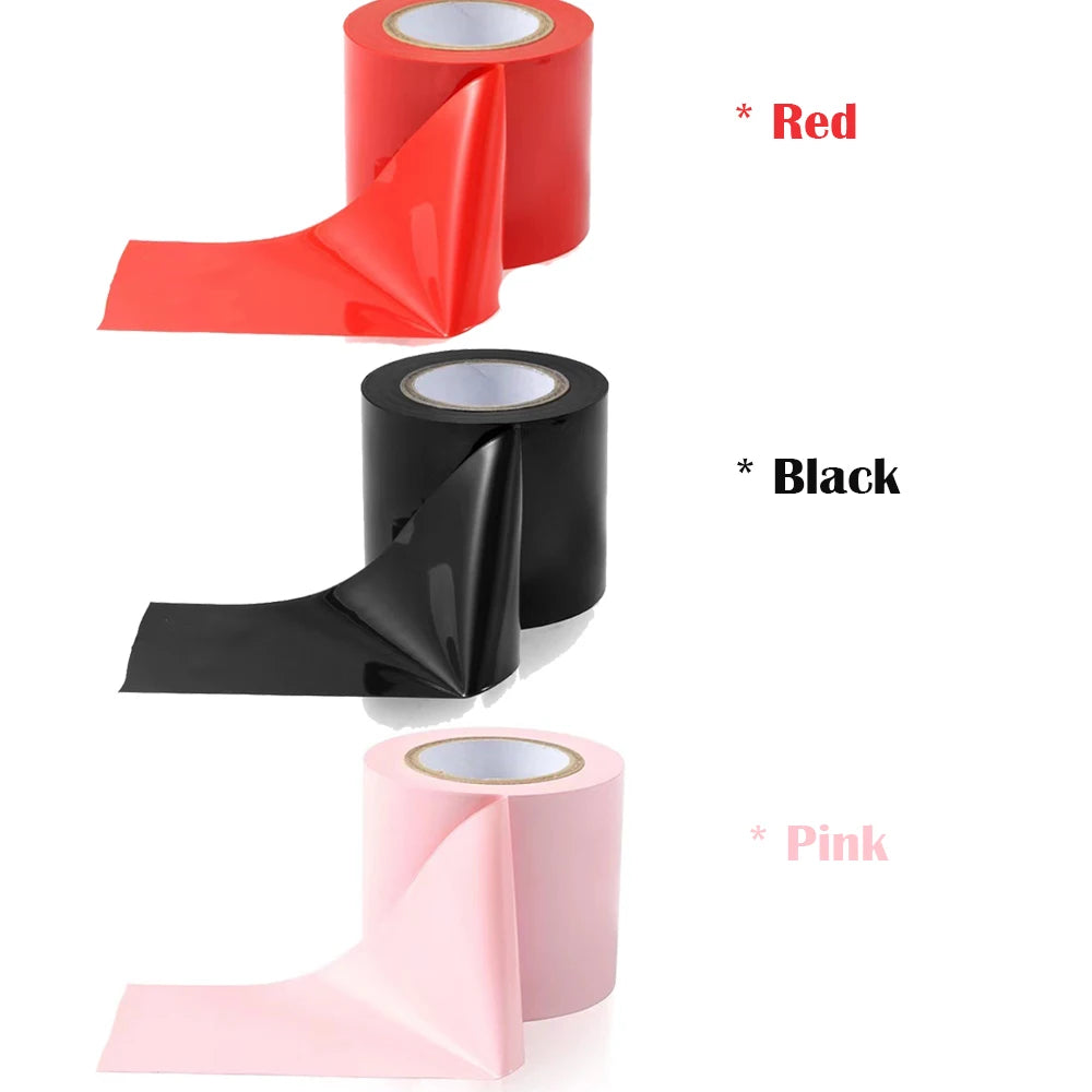 SM Sex Tapes BDSM Restraint Electrostatic Adsorption Tape Adult Couple Game Tool Handcuffs Leg Restraint Tape Bed Restraints Set