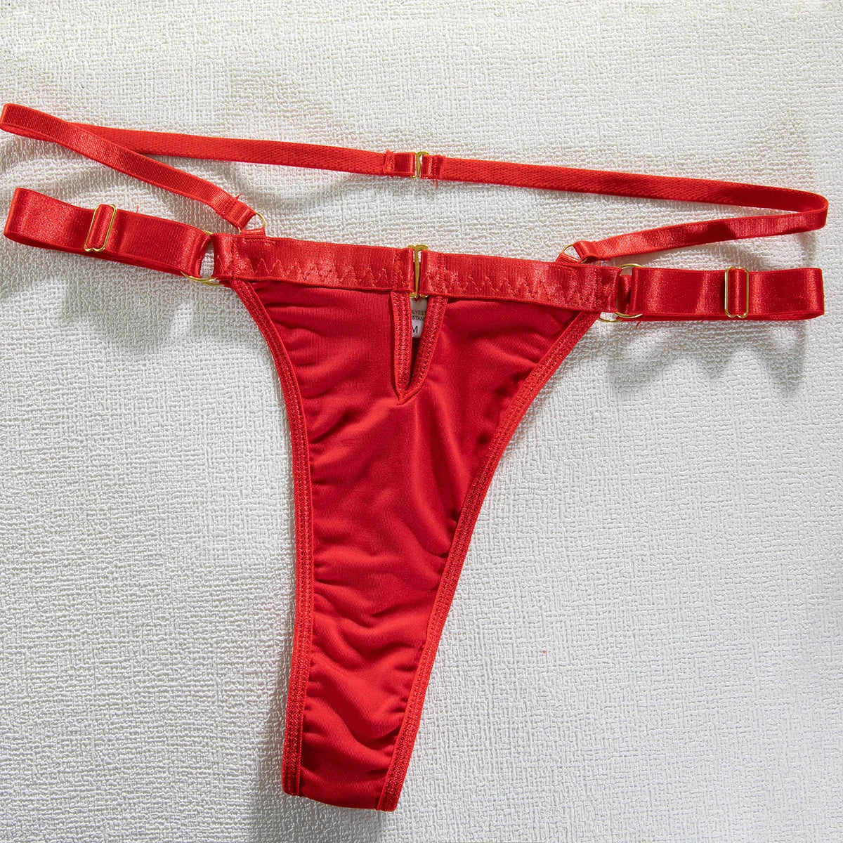 Fancy Metal Chain Sexy Lingerie 5Pcs Sets Luxury Hollow Out Bras And Panties Garters Underweat Suit Sensual Erotic Intimate Set