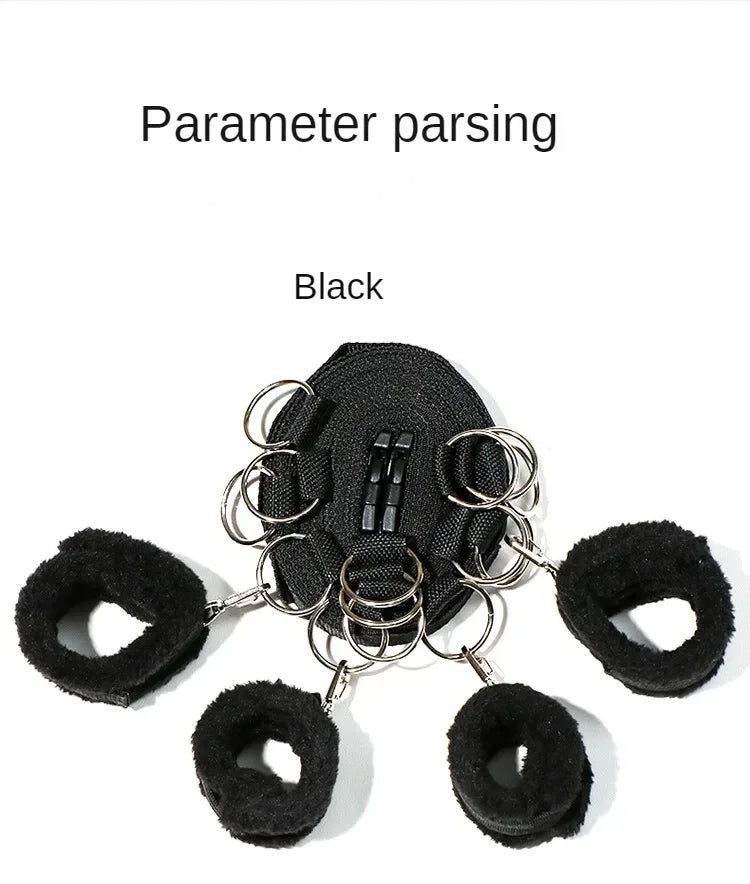 Bed Restraint Set Couple Sex Toys Bondage Handcuff Kit Adult Game Tool 18+ Erotic Tie Downs Arm Ankle Eyeblinder Flirting Sextoy