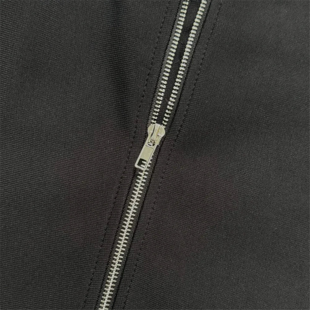 2024 New Arrival Women Two Pieces Sets Sexy Diamonds Long Sleeve Tops Skirts Autumn Clothes Club Party Bandage Sets