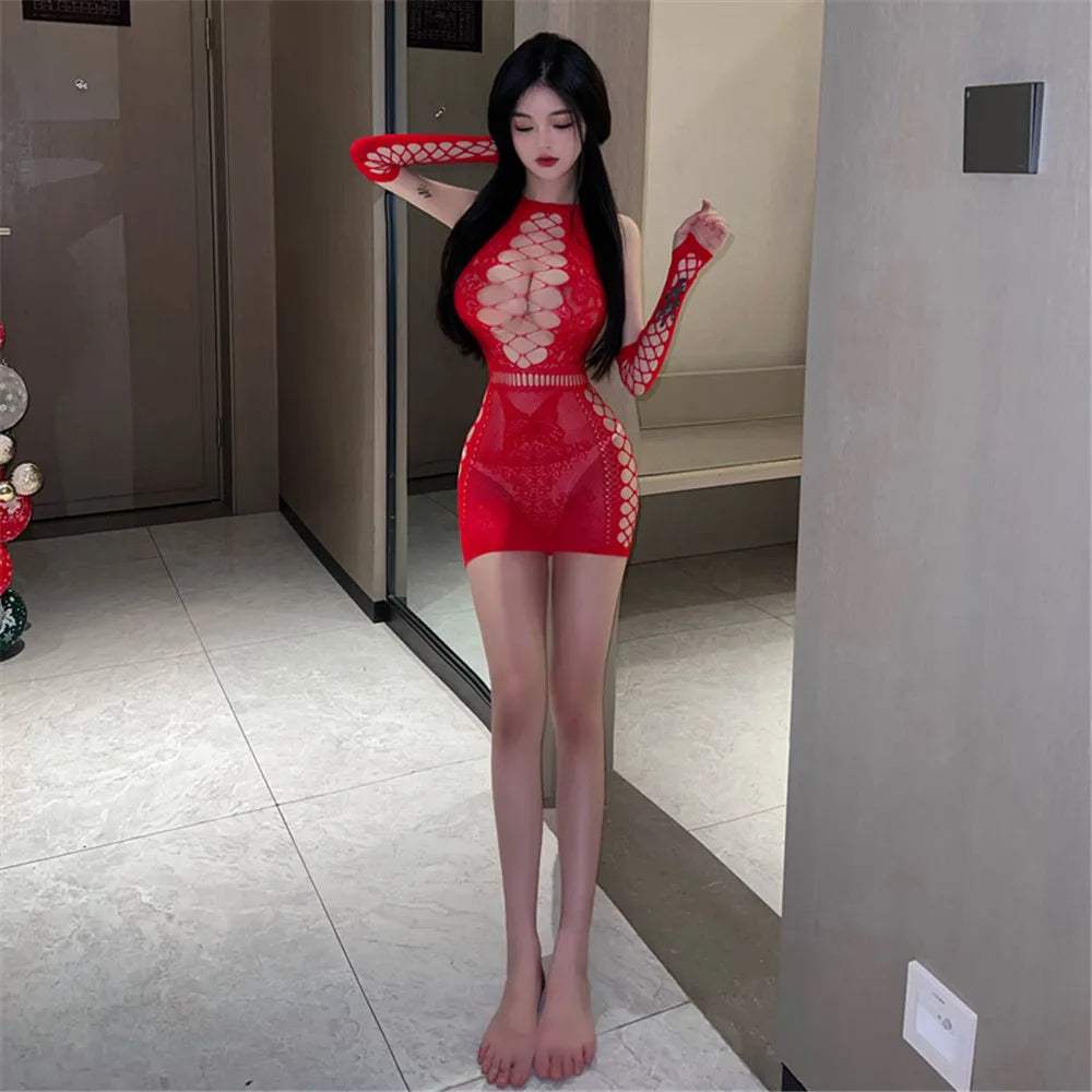 Sexy lingerie sets hot women underwear mesh net erotic costumes fashion dresses party cosplay dresses kimino nightgown sleepwear