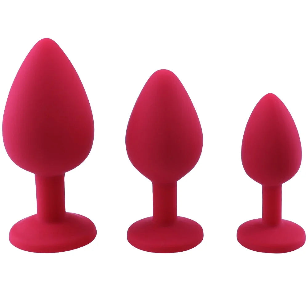 1-4Pcs Soft Silicone Anal Plug Mini Erotic Bullet Vibrator Butt Plug Sex Toys for Men Women Gay Couples Anal Prostate Stimulator