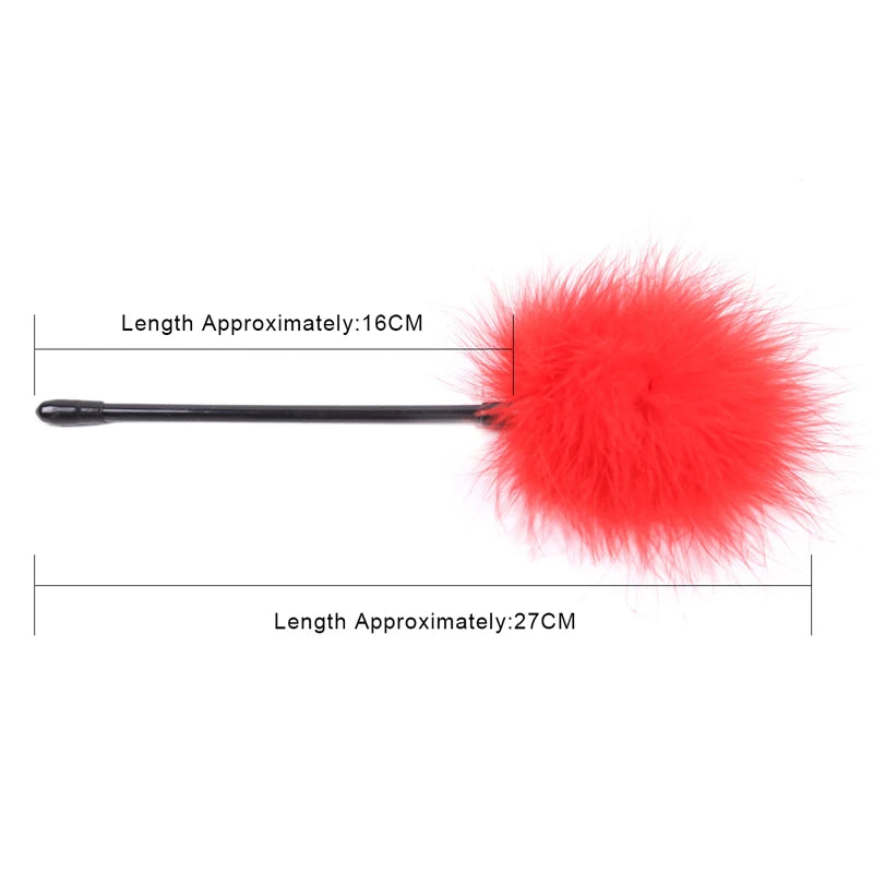 Sex Toys For Women Bdsm Set Sexy Leather Plush Sex Toys Bondage Kit Handcuffs Feather Blindfold Fetish Flirt Goods For Adults