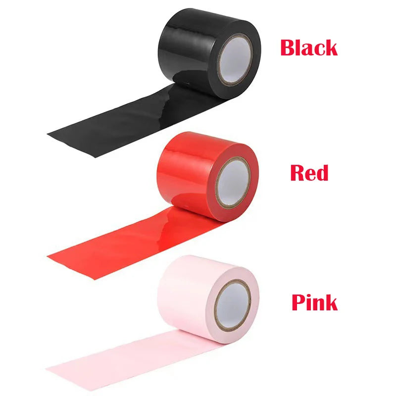 SM Sex Tapes BDSM Restraint Electrostatic Adsorption Tape Adult Couple Game Tool Handcuffs Leg Restraint Tape Bed Restraints Set
