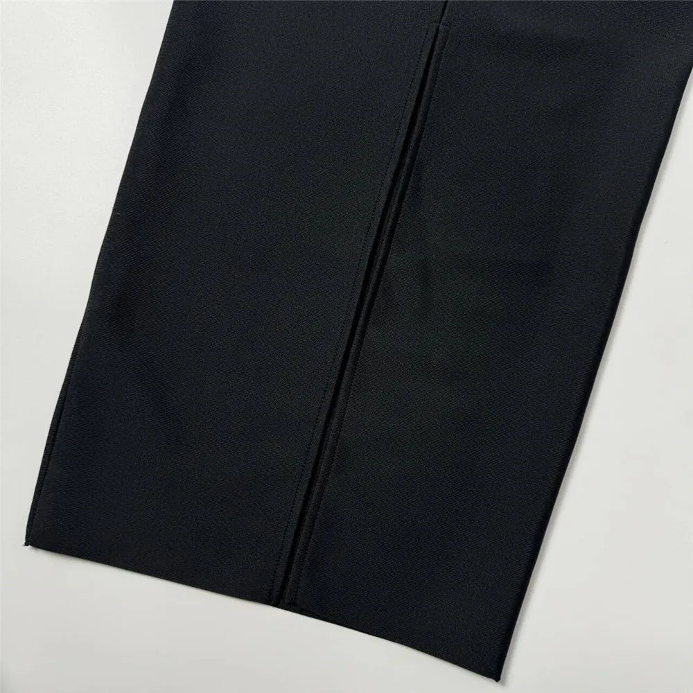 2024 New Arrival Women Two Pieces Sets Sexy Diamonds Long Sleeve Tops Skirts Autumn Clothes Club Party Bandage Sets