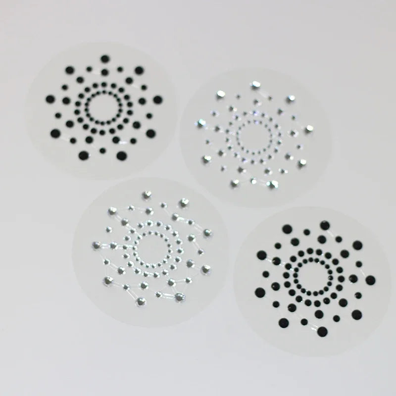 1 Pair Sexy Nipple Transparent Self Adhesive Breathable Comfortable Stickers Rhinestone Breast Petals Lingerie Pasties Bras