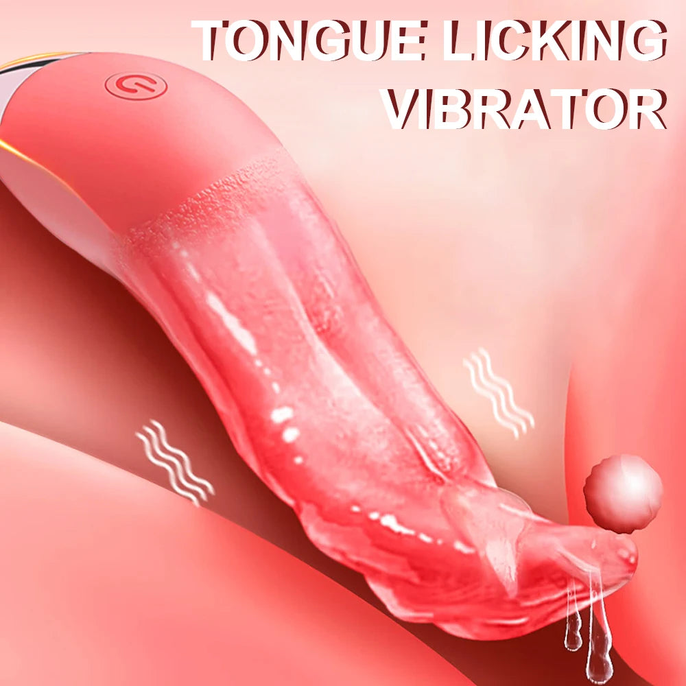 10 Mode Heating Tongue Licking Vibrator Mini Sex Toys for Women Stimulator G-spot Nipple Female Masturbator Couples Product