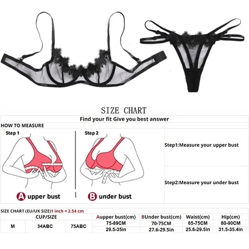 2pcs Set Sexy Lingerie for Women Underwear Panty Set Play See through Lace Bodysuit Babydoll Sleepwear