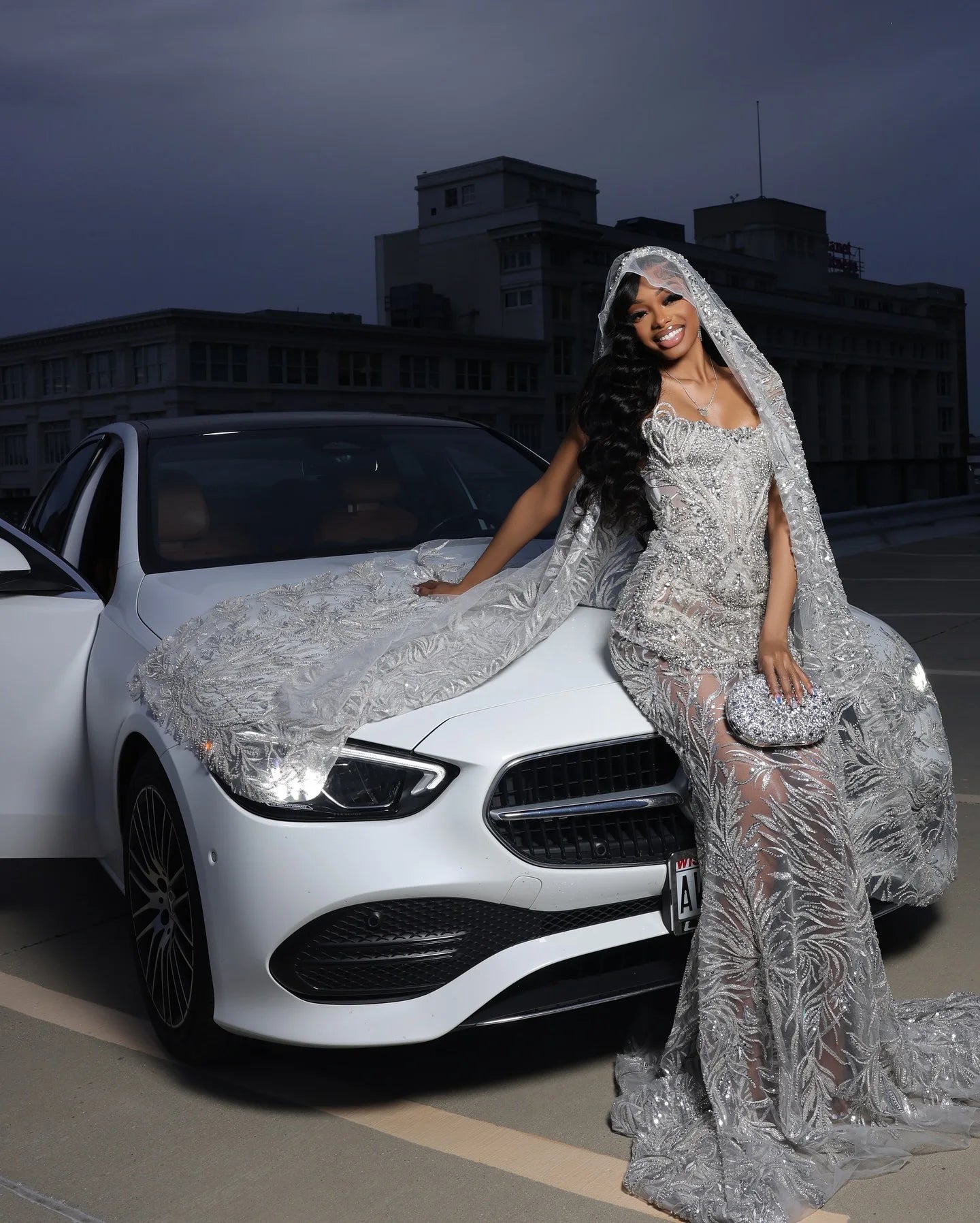 Sparkly Sequin Long Mermaid Prom Dresses Black Girls Luxury Beading Evening Gowns For Birtyday Party Customized