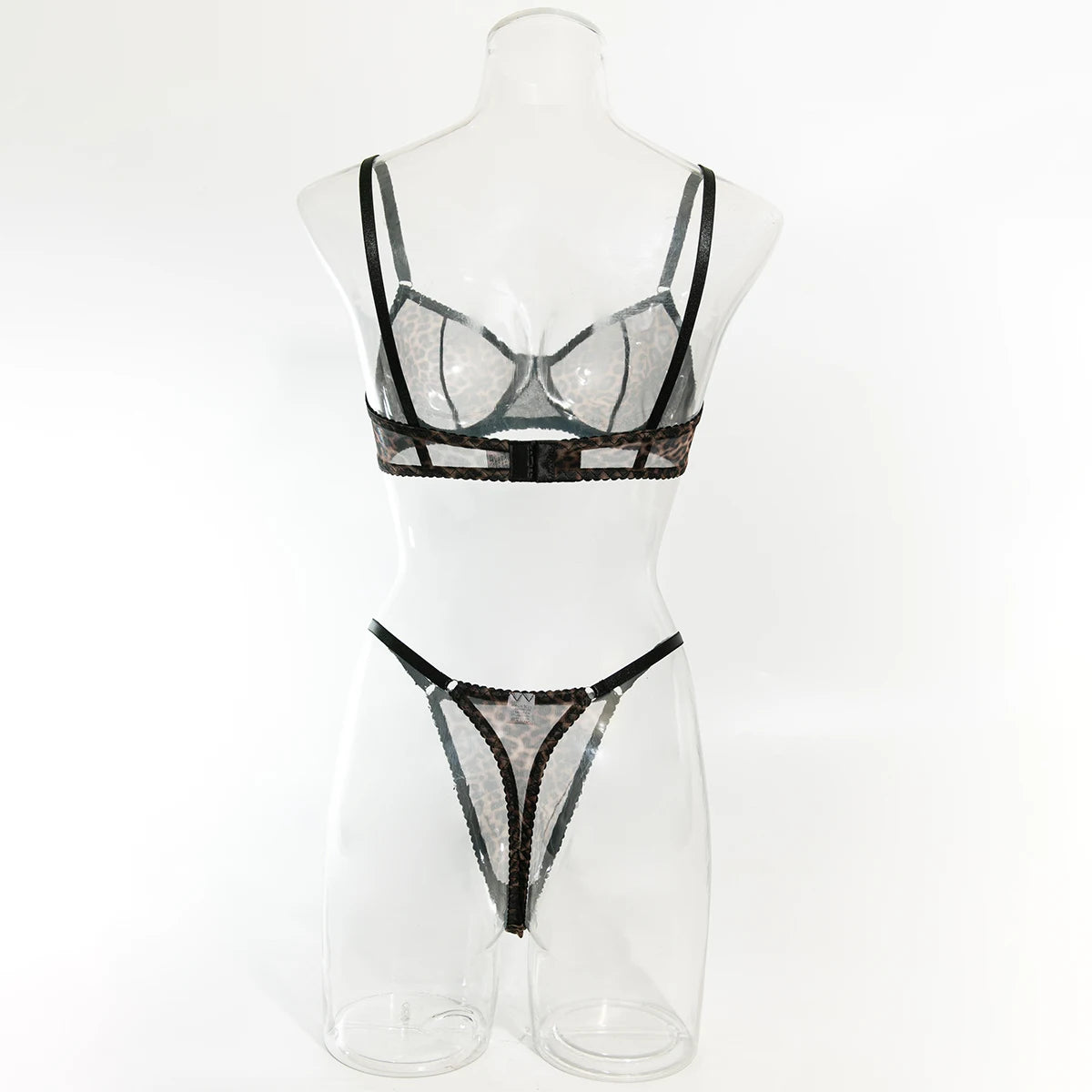 Ultra-thin Sexy Porn Lingerie 2Pcs Sets Seamless Mesh See-Through Bras And Thongs Erotic Underwear Outfits Adult Hot Sex Suit