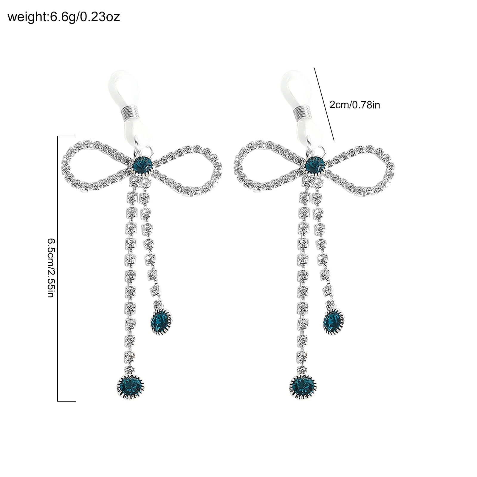 1 pair of sexy vintage bowknot rhinestone chest chain, suitable for wearing at nightclubs, parties, and Valentine's Day