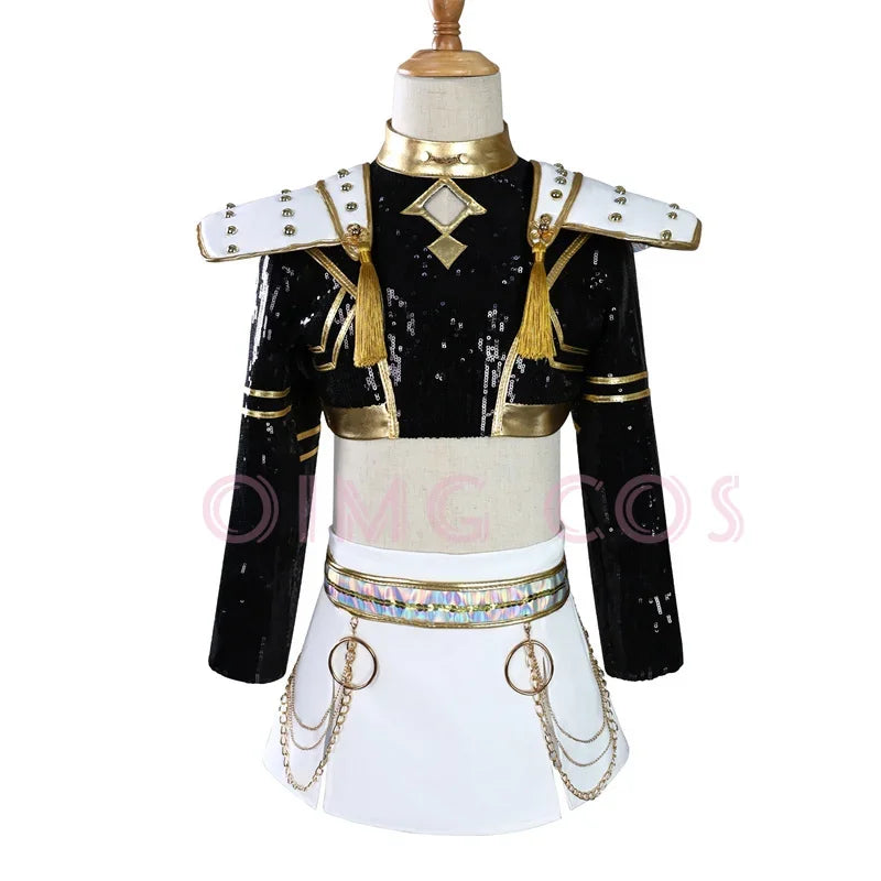 110-150  K-POP Demon Hunters Rumi Cosplay Costume Mira Zoe Carnival Halloween Anime Party Costumes Masquerade Women Game