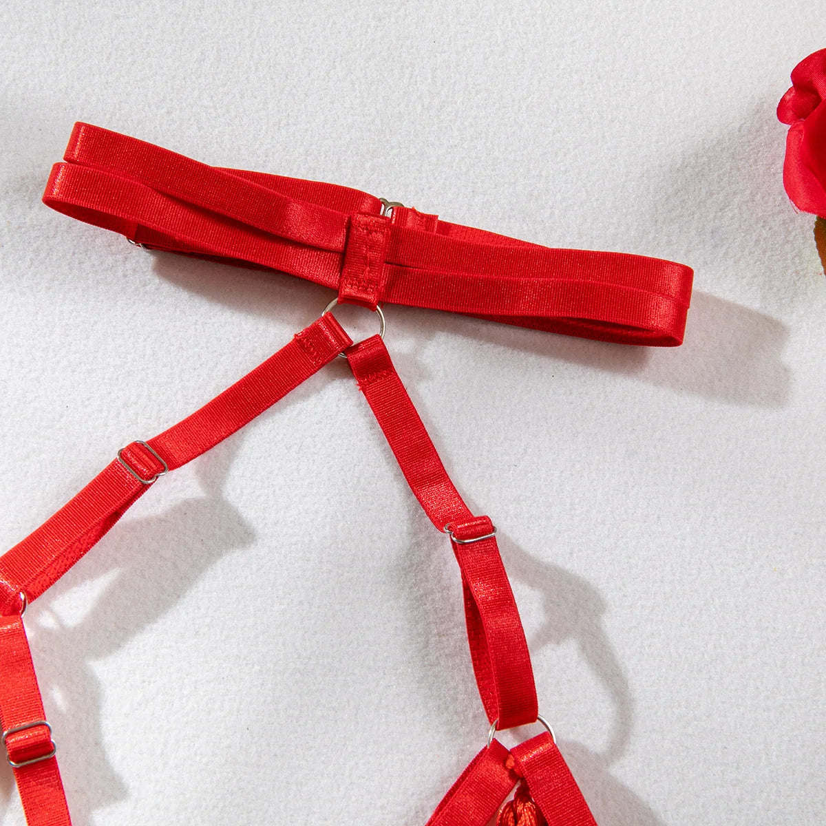 Sensual Tassel Lingerie Set Women See Through Halter Cut Out Sexy Bilizna Erotic Set Intimate Naked Back Open Brief Kit