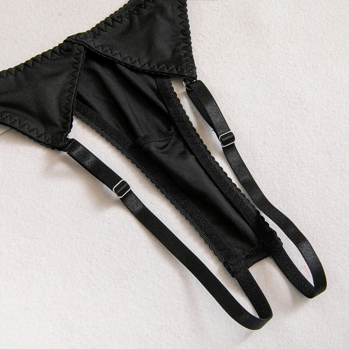 Sensual Tassel Lingerie Set Women See Through Halter Cut Out Sexy Bilizna Erotic Set Intimate Naked Back Open Brief Kit