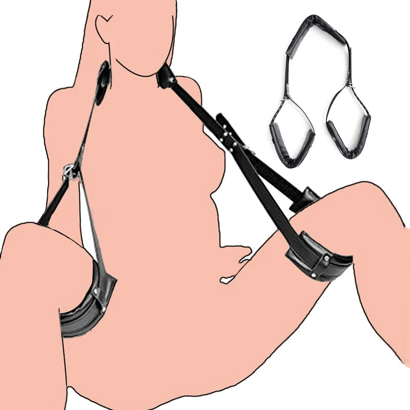 Bdsm Bondage Set Restraint Adult Game Handcuff Neck Collar Wrist Mouth Gag Strap Fetish SM Sex Toy For Woman Couples No Vibrator