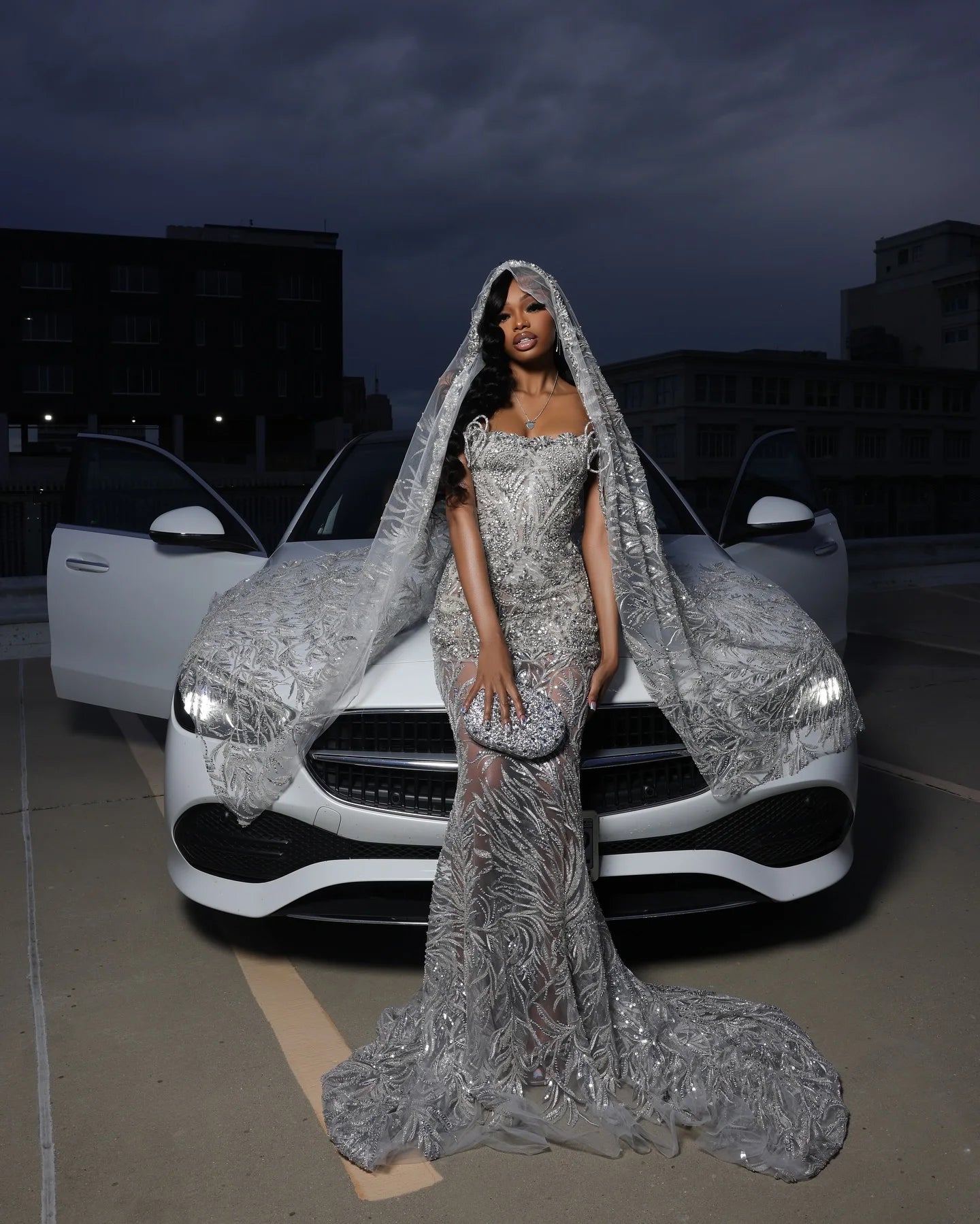 Sparkly Sequin Long Mermaid Prom Dresses Black Girls Luxury Beading Evening Gowns For Birtyday Party Customized