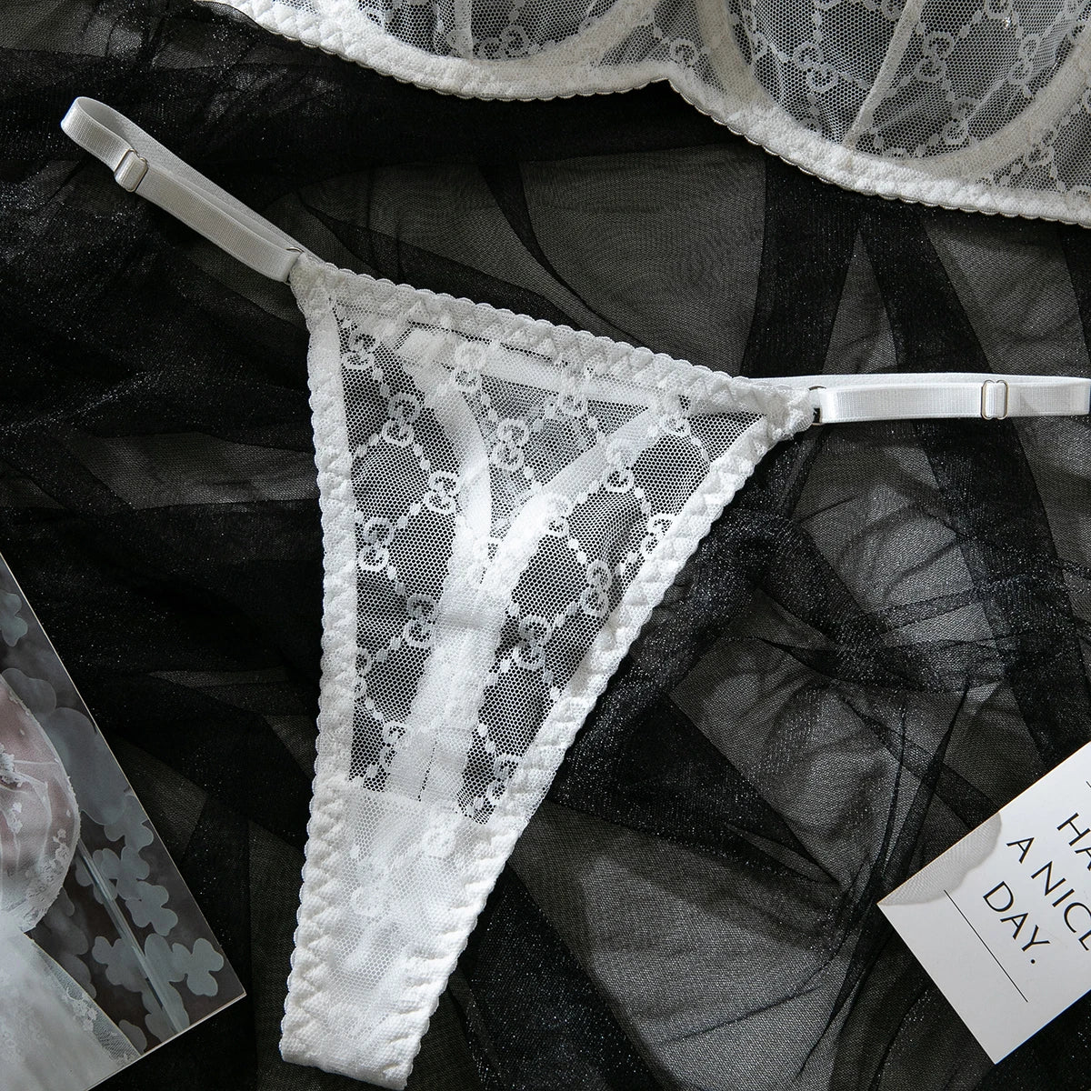 Ultra-thin Sexy Porn Lingerie 2Pcs Sets Seamless Mesh See-Through Bras And Thongs Erotic Underwear Outfits Adult Hot Sex Suit