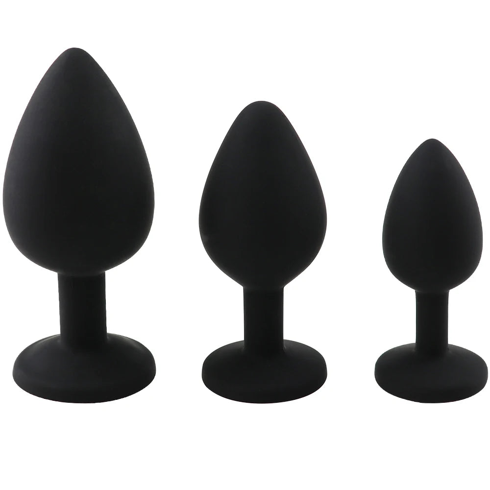 1-4Pcs Soft Silicone Anal Plug Mini Erotic Bullet Vibrator Butt Plug Sex Toys for Men Women Gay Couples Anal Prostate Stimulator